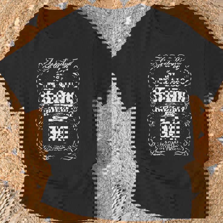 Vintage 85 Cumpleaños Hombres Divertido 1941 85 Cumpleaños Español Camiseta unisex Regalos para ancianos