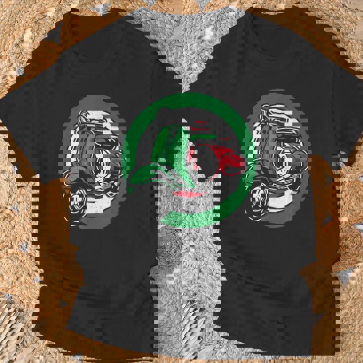 Vintagecooter Bandera De Italia Camiseta unisex Regalos para ancianos