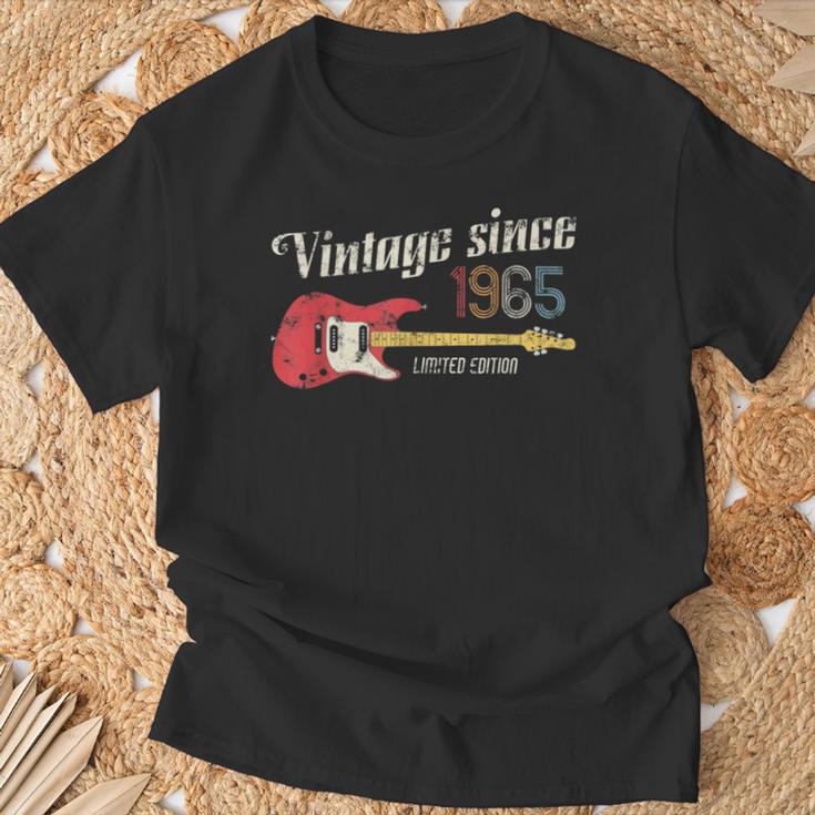 Vintageince 1965 Birthday Party ギターギタリストミュージシャン Tシャツ 高齢者への贈り物