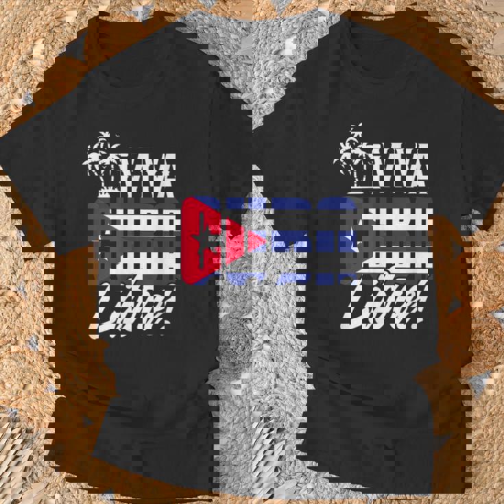 Viva Cuba Libre Cuban Camiseta unisex Regalos para ancianos