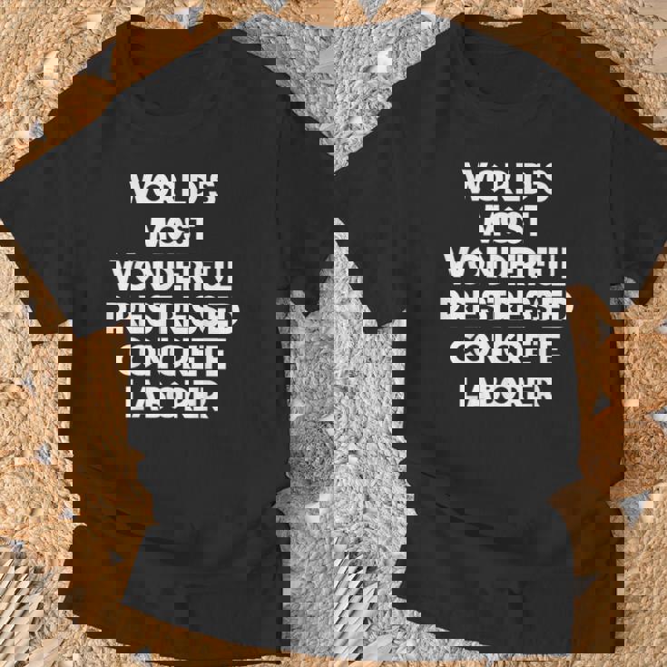 World's Most Wonderful プレストレストコンクリート労働者 Tシャツ 高齢者への贈り物