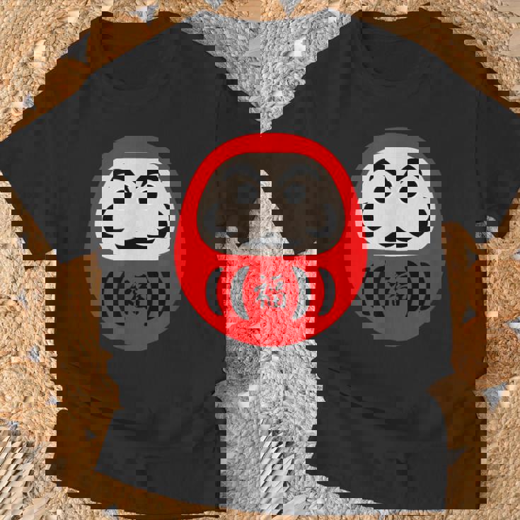 【だるま 福】面白い おもしろ 文字入り 開運グッズ 運気アップ 縁起物 ラッキー 和柄 ネタ ウケ狙い 日本 お土産 Tシャツ 高齢者への贈り物