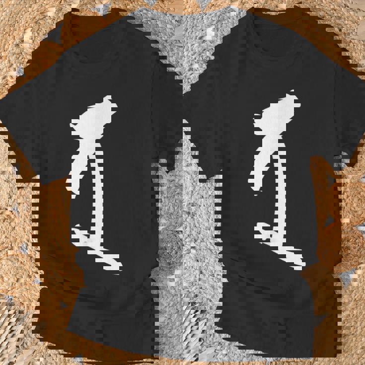 【ダ】梵字 荼枳尼天 手書き 悉曇文字 古代文字 仏教 グッズ 守護神 開運 守護梵字 お守り スピリチュアル Tシャツ 高齢者への贈り物