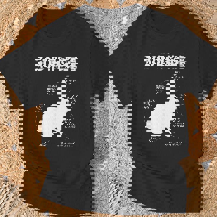 うさぎの解体新書 ウサギ好き うさぎ好き うさぎの飼い主 おもしろ かわいい うさぎ 兎 ウサギ Tシャツ 高齢者への贈り物