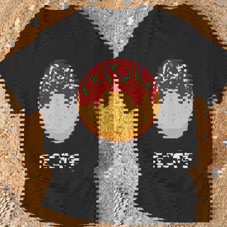 おもしろたこ焼き 日本料理 大阪料理 ひらがな 文字 Tシャツ 高齢者への贈り物