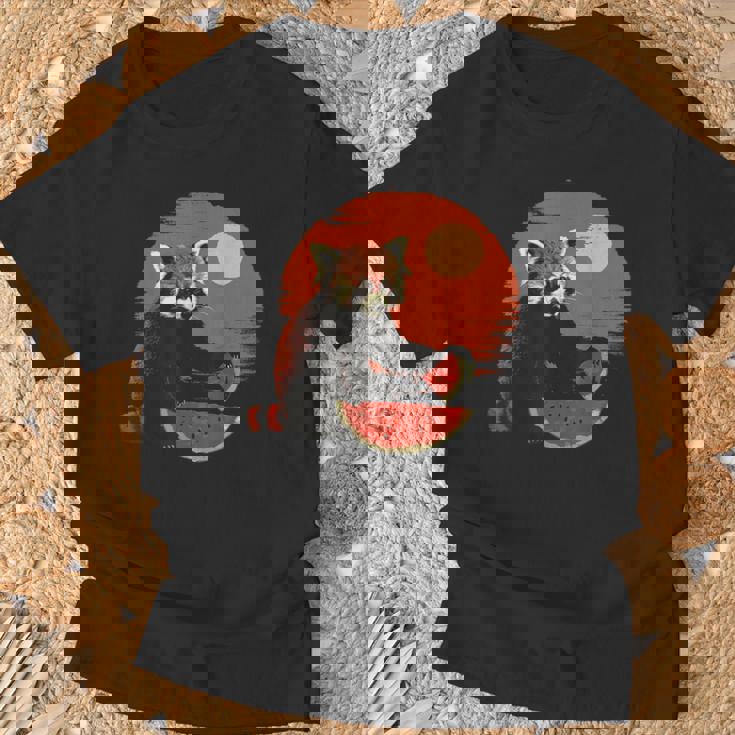 かわいいリトルパンダ くまの子 レッサーパンダ ベビーパンダ Tシャツ 高齢者への贈り物