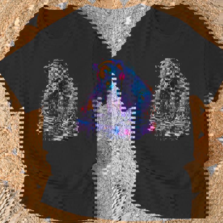 くま Dj ビートメーカー ターンテーブル Dj くま ダンス 音楽 熊の恋人 Tシャツ 高齢者への贈り物