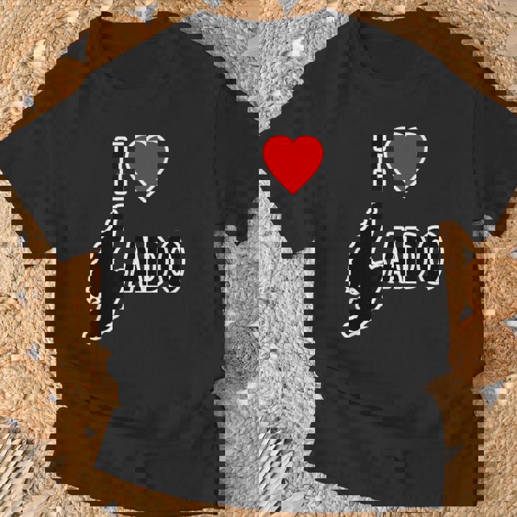 アイラブ・Sado 佐渡島 地図（I Love ハート）【47都道府県】Jimo-T ジモティ お土産 面白 Tシャツ 高齢者への贈り物