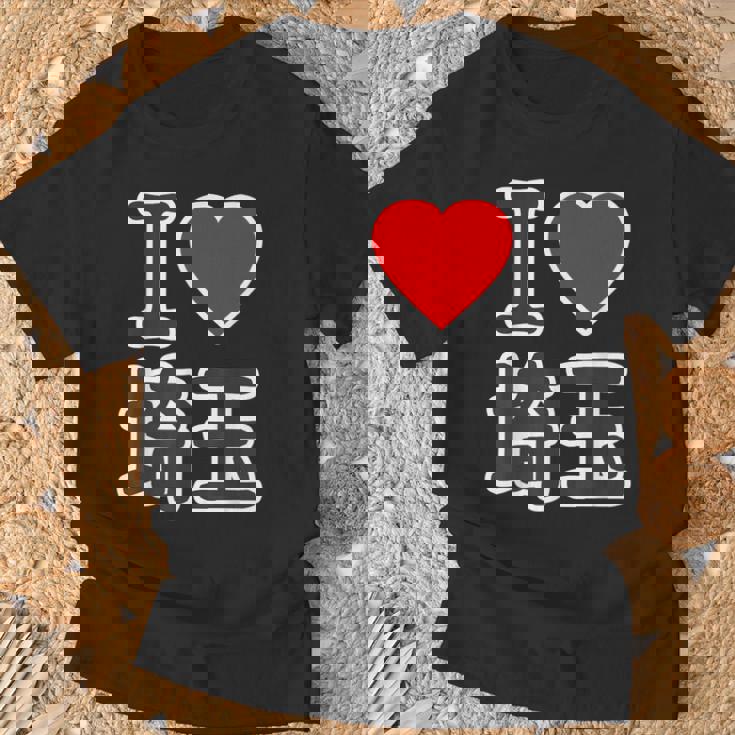 アイラブ・埼玉（I Love ハート）Big 大きな文字【47都道府県】Jimo-T ジモティ お土産 Tシャツ 高齢者への贈り物