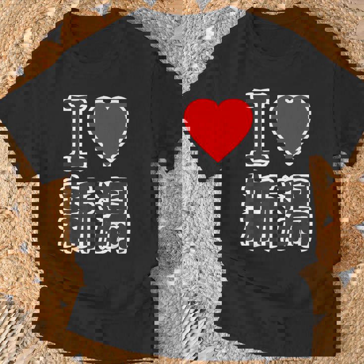 アイラブ・新潟（I Love ハート）Big 大きな文字 ハート【47都道府県】ジモティ お土産 面白 Tシャツ 高齢者への贈り物