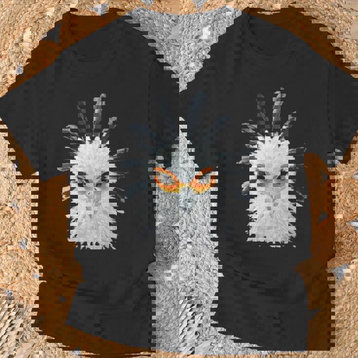 アクリル画アート ヘビクイワシ デザイン 長袖tシャツ Tシャツ 高齢者への贈り物