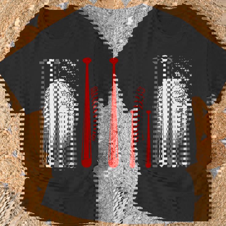 アメリカ 旗 国際的 ソフトボール 野球 メジャーリーグ プロリーグ スポーツ 名高い 大衆的 がいこく 選手会 長袖tシャツ Tシャツ 高齢者への贈り物