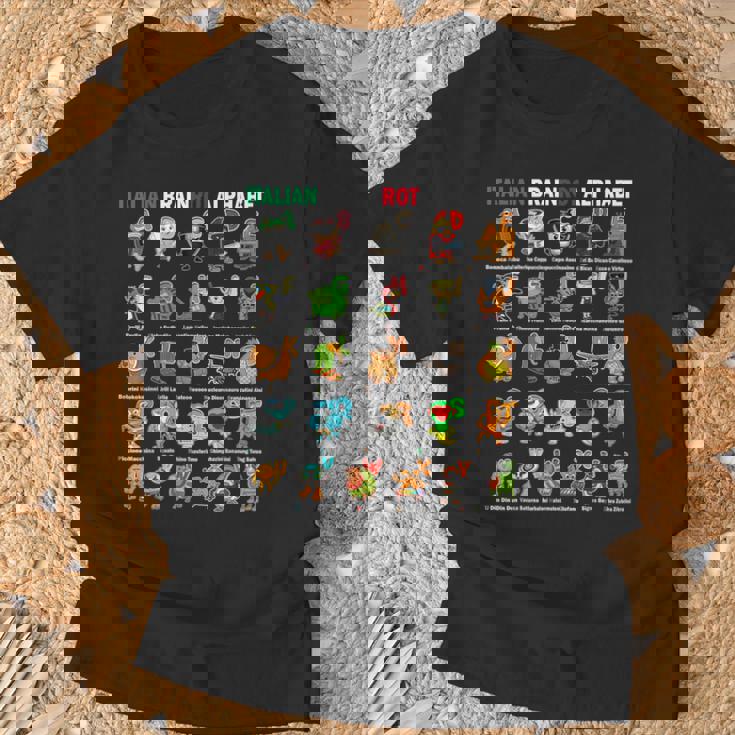 イタリアンブレインロットアルファベットキャラクター おもしろミーム Tシャツ 高齢者への贈り物