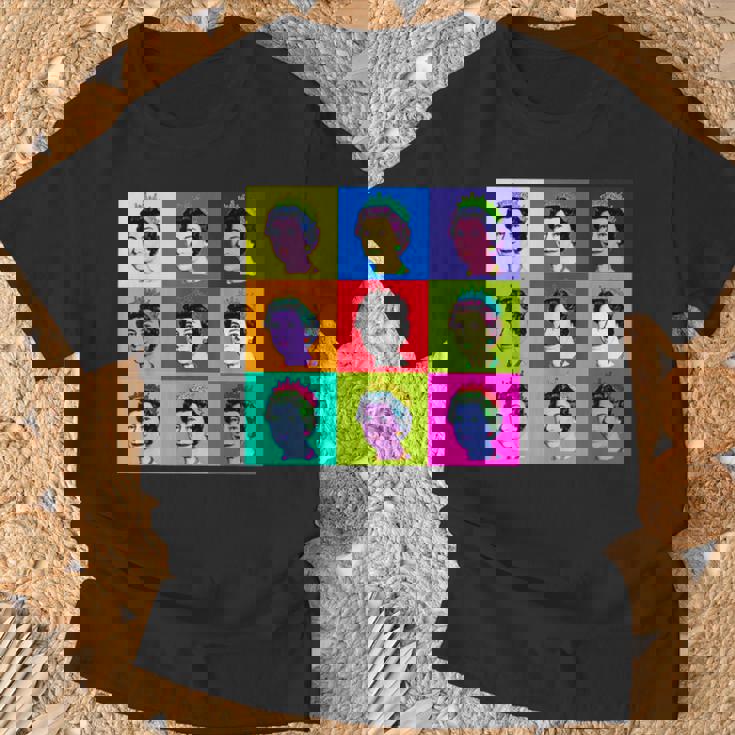 エリザベス 9 正方形タイル ポップアート イギリスの女王 Tシャツ 高齢者への贈り物