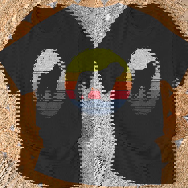 オールドイングリッシュシープドッグドッグレトロデザイン Tシャツ 高齢者への贈り物