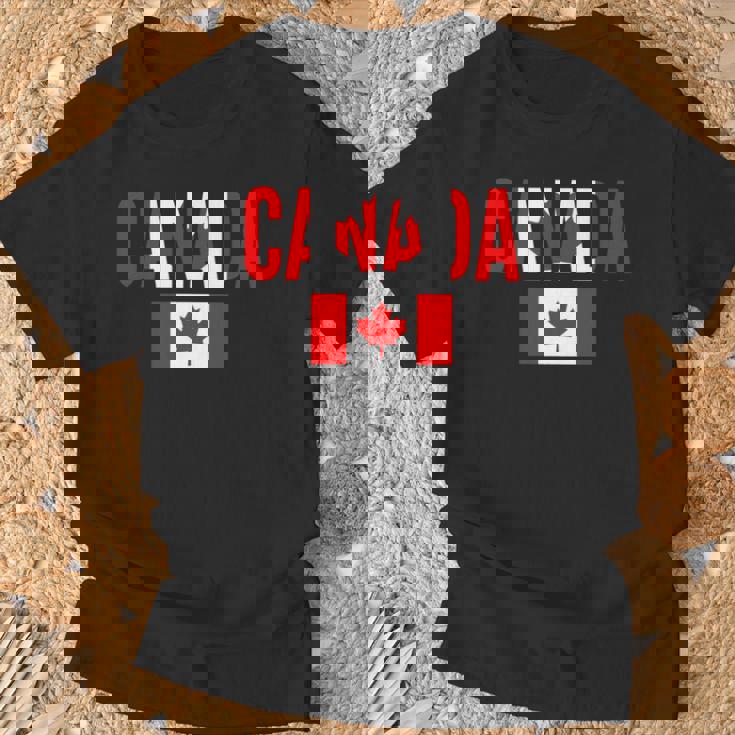 カナダ カナダの国旗 長袖tシャツ Tシャツ 高齢者への贈り物