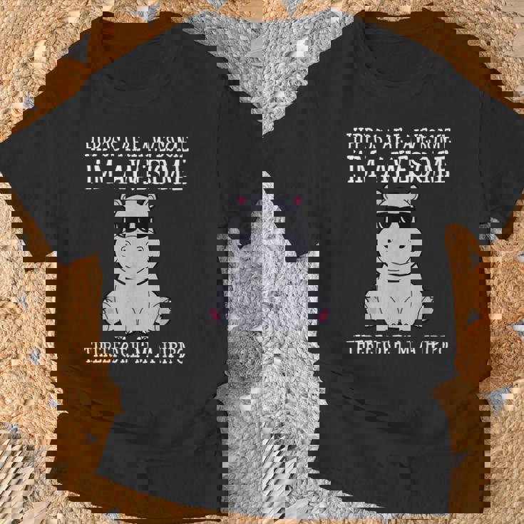 カバはすごいだから私はカバの面白いカバだ Tシャツ 高齢者への贈り物