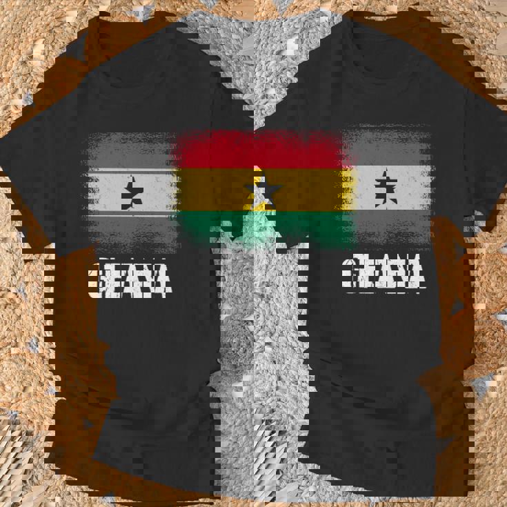 ガーナの旗 ガーナ 長袖tシャツ Tシャツ 高齢者への贈り物