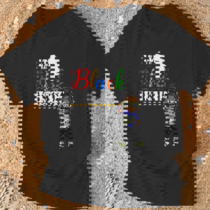 キッズ アイ・アム・ブラック・ヒストリー・シャツキッズガールズブラック・ヒストリー・マンス用 Tシャツ 高齢者への贈り物