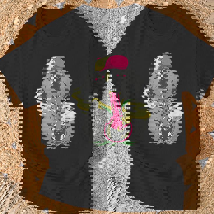 コアラ パンダ スモーキング ボング かわいい 面白い 漫画 Tシャツ 高齢者への贈り物