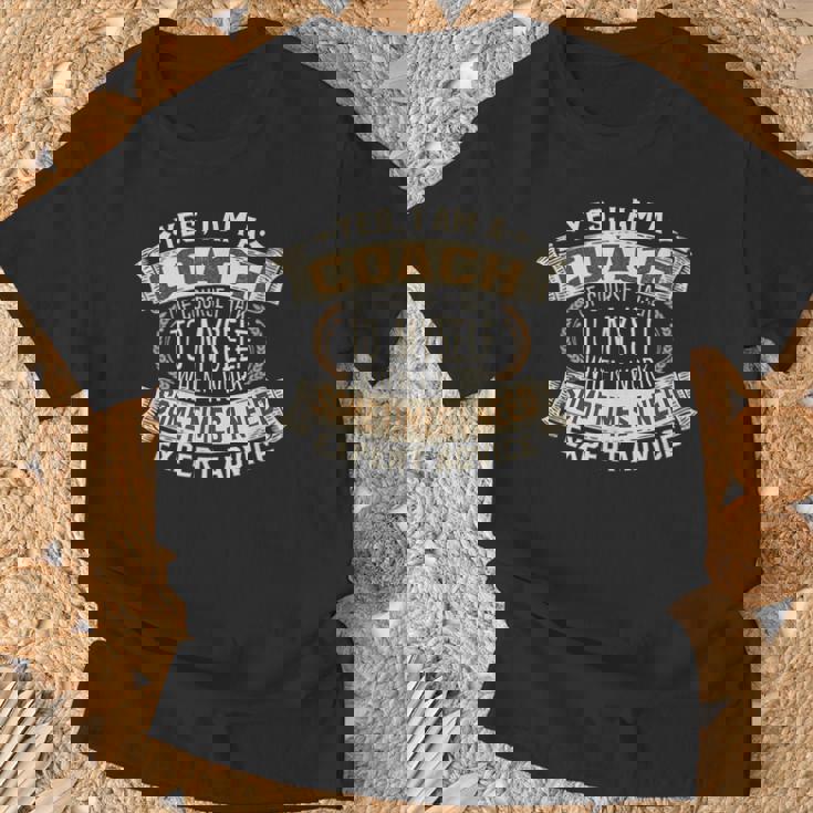 コーチ I トレーナー I 面白いフレーズ I コーチ Tシャツ 高齢者への贈り物