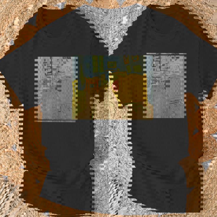 ゴッホ-アルルのベッドルーム Tシャツ 高齢者への贈り物
