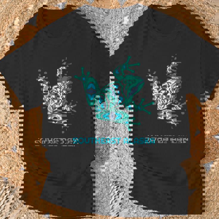 サウスイーストアラスカ フロッグ パシフィック Nw ネイティブ Tシャツ 高齢者への贈り物