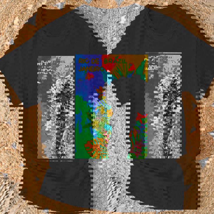 サンバダンサー ブラジル カーニバル リオデジャネイロ カラフル Tシャツ 高齢者への贈り物