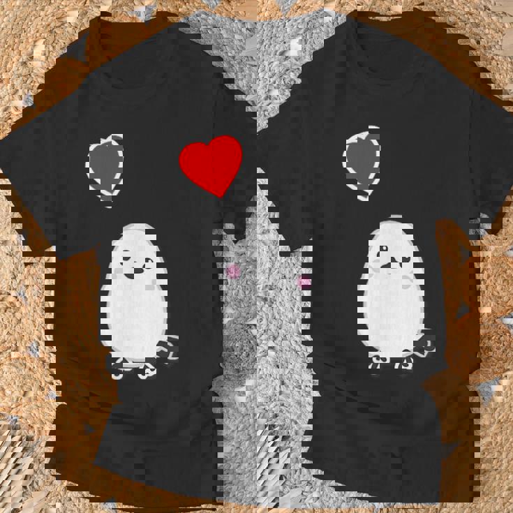 シマエナガ『ハート』白い鳥【どうぶつフレンズ】動物 ゆるくて かわいい Tシャツ 高齢者への贈り物