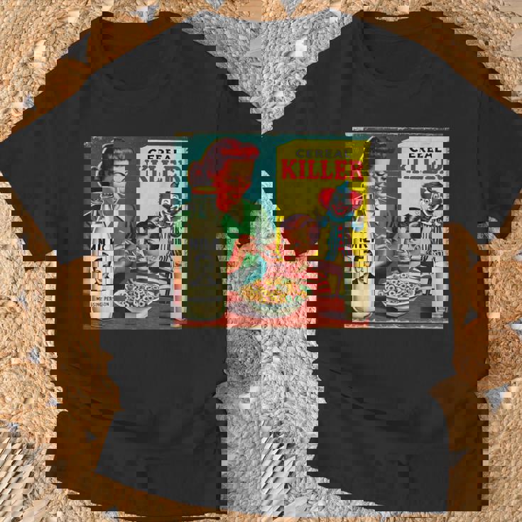 シリアルシリアルキラー音声しゃれミッドセンチュリー広告ユーモア Tシャツ 高齢者への贈り物