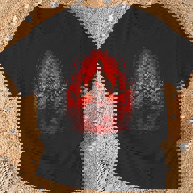 シヴァ神 破壊者 火の瞑想 ヒンドゥー教の神 ヒンドゥー教 Tシャツ 高齢者への贈り物