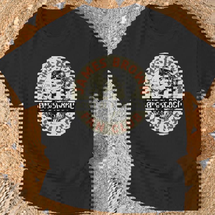 ジェームス・ブラウン・ファン・クラブ・ドント・ビー・ア・ドロップアウト Tシャツ 高齢者への贈り物