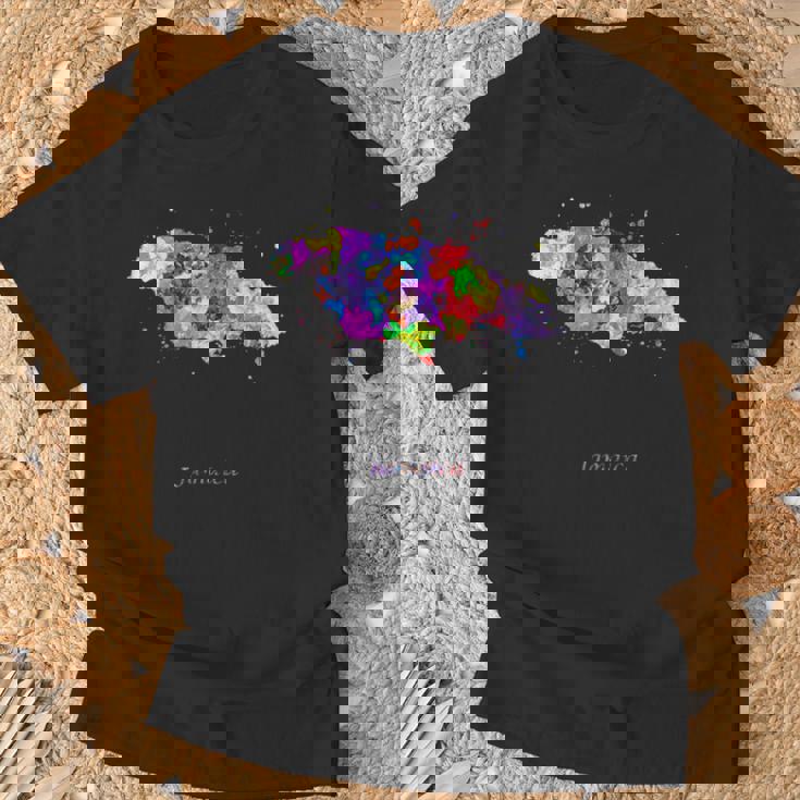 ジャマイカの地図 Tシャツ 高齢者への贈り物