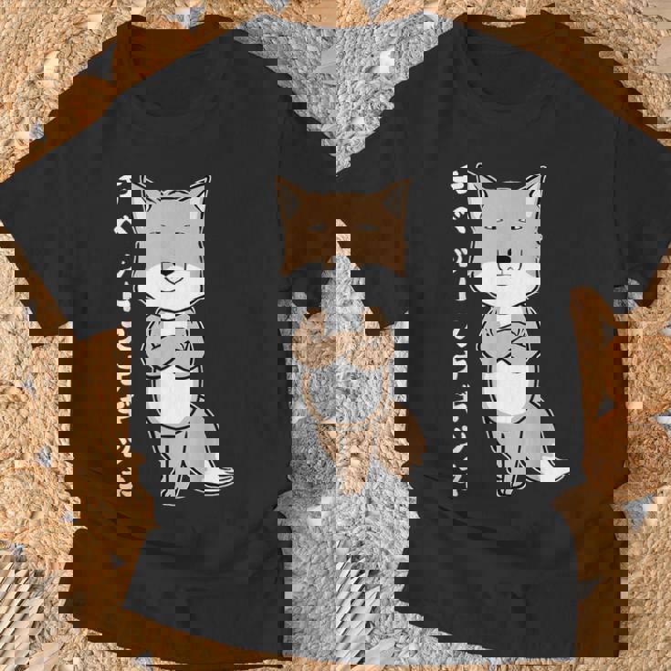 チベットスナギツネ スナギツネ チベスナ顔 きつね 狐の仲間 顔 目が死んでる 動物 イラスト Tシャツ 高齢者への贈り物