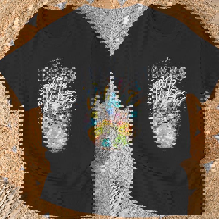 ディスコボール ディスコ ディーバ クイーン 70年代 レトロ ヴィンテージ ダンス Tシャツ 高齢者への贈り物