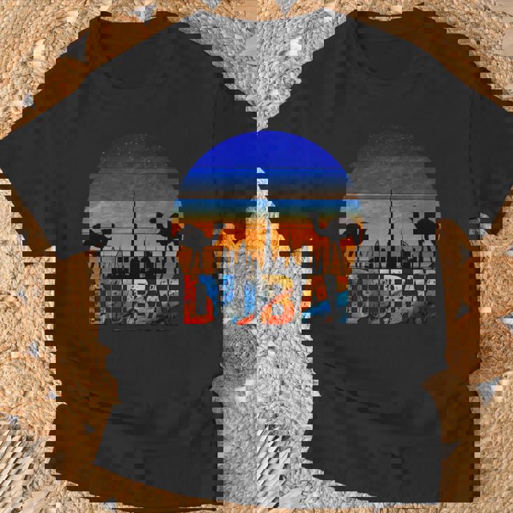 ドバイ ブルジュ ハリファ ヴィンテージ Uae ドバイ アラビア キャメル お土産 長袖tシャツ Tシャツ 高齢者への贈り物