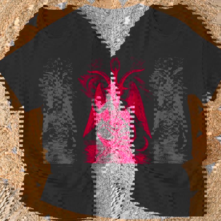 バフォメットオカルトヤギ悪魔崇拝サタンデーモン召喚 Tシャツ 高齢者への贈り物