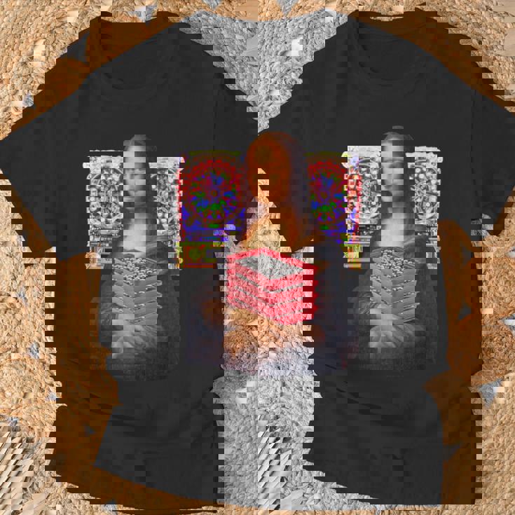 パチンカス 面白いtシャツ モナリザ パチンコ ギャンブル メンズ おもしろ 服 おもしろグッズ ネタ ウケ狙い 長袖tシャツ Tシャツ 高齢者への贈り物