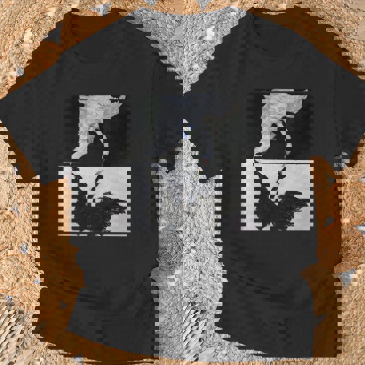 ヒルマ・アフ・クリント作「白鳥」1915年 長袖tシャツ Tシャツ 高齢者への贈り物