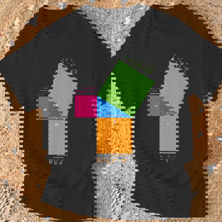 ピタゴラスの定理 教師と生徒のための数学の数式 Tシャツ 高齢者への贈り物