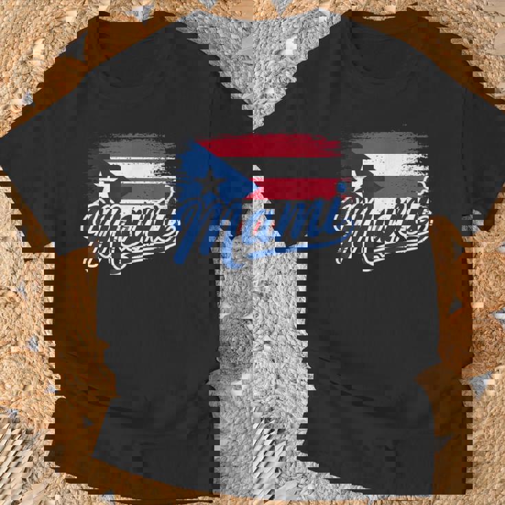 プエルトリコの母旗 プエルトリコ マミ プエルトリコ Tシャツ 高齢者への贈り物