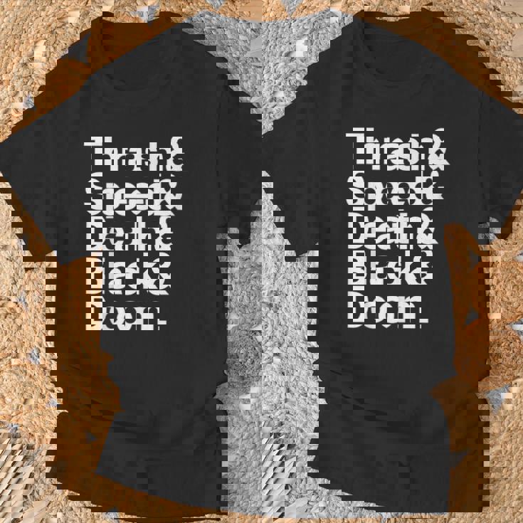 ヘヴィメタル音楽ファンリスト スラッシュスピード ドゥーム デス ブラック Tシャツ 高齢者への贈り物