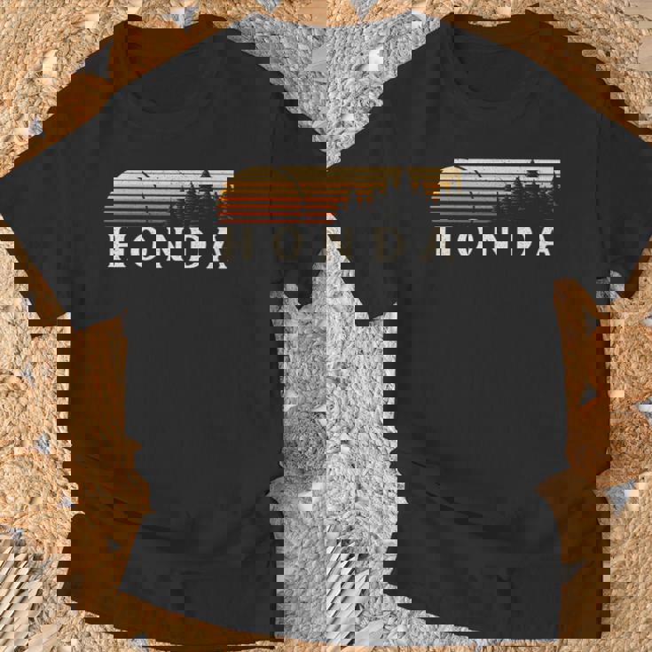 ホンダ、カリフォルニア州ヴィンテージエバーグリーンサンセット80年代レトロ。 長袖tシャツ Tシャツ 高齢者への贈り物