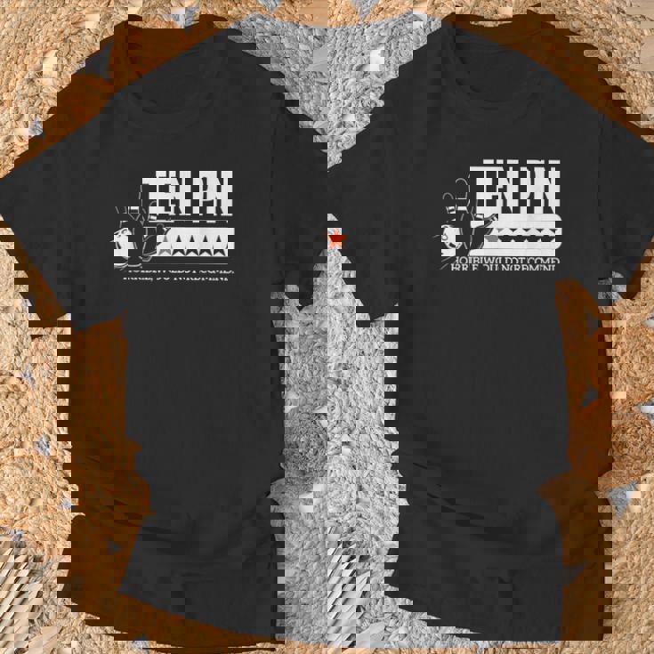 ボウラー メンズ レディース テンピン ワンスター 面白ボウリング Tシャツ 高齢者への贈り物