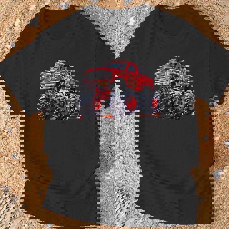 モンスタートラック 幼児用 キッズ レトロ ヴィンテージ モンスタートラック Tシャツ 高齢者への贈り物