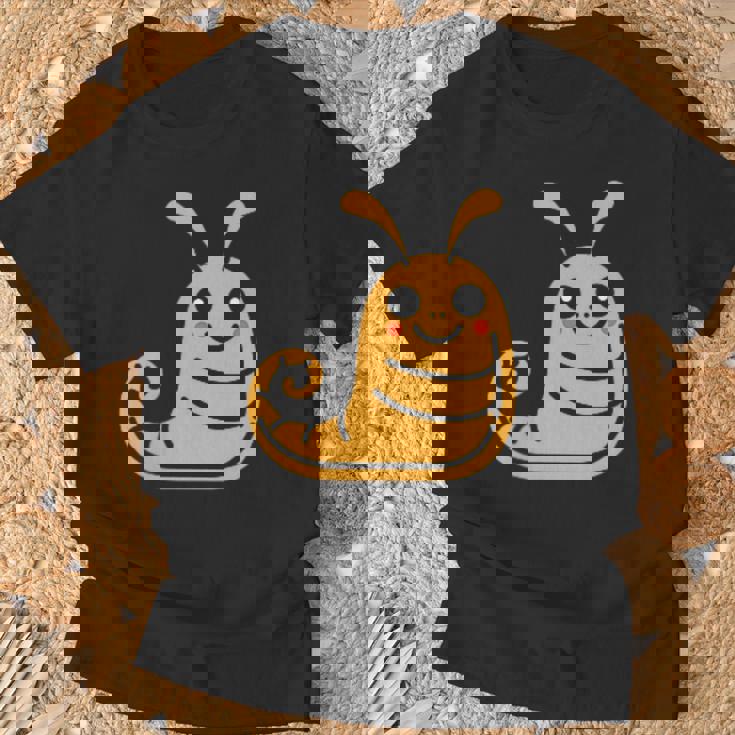 ユーモア ナメクジ 昆虫 かわいい ミニマリスト シンプル ナメクジ Tシャツ 高齢者への贈り物