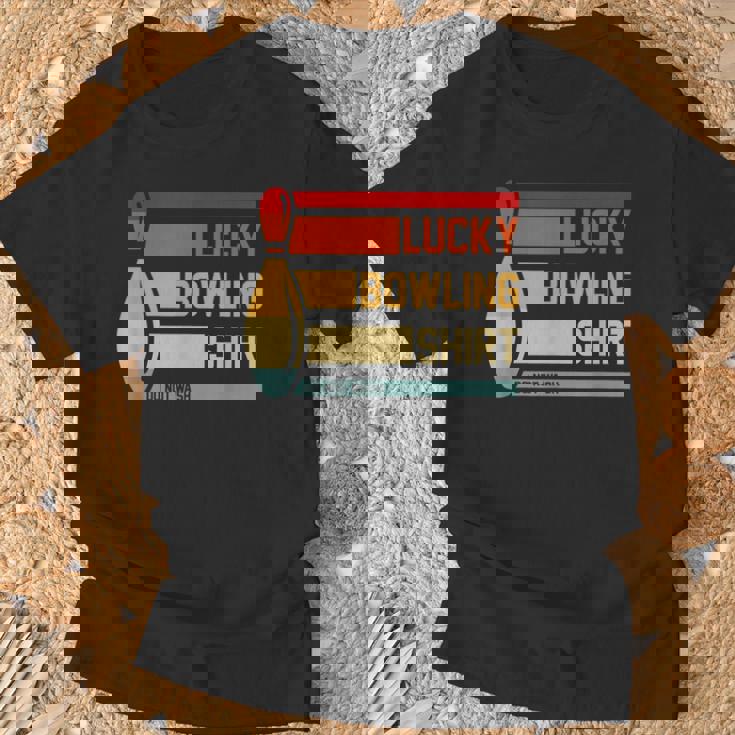 ラッキーボーリングシャツ おもしろボーリングトーナメントボウラーヴィンテージ Tシャツ 高齢者への贈り物