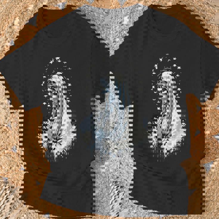 ルルドの聖母マリア 強力なシンボル 母マリア Tシャツ 高齢者への贈り物