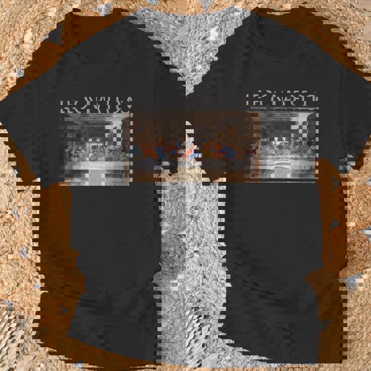 レオナルド ダヴィンチ 面白いtシャツ アート 絵画 メンズ 面白い 服 美術 おもしろ ネタ Tシャツ 高齢者への贈り物