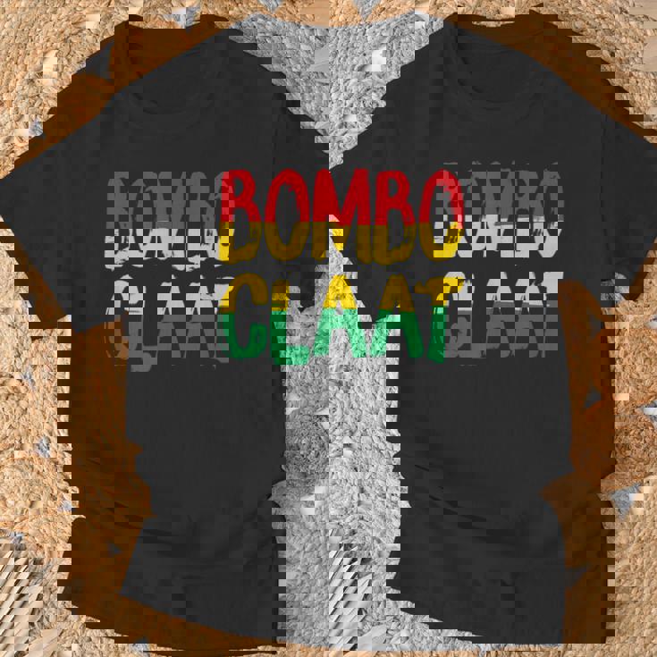 レゲエとジャマイカ Bombo Claat ラスタ ボンボクラット Tシャツ 高齢者への贈り物